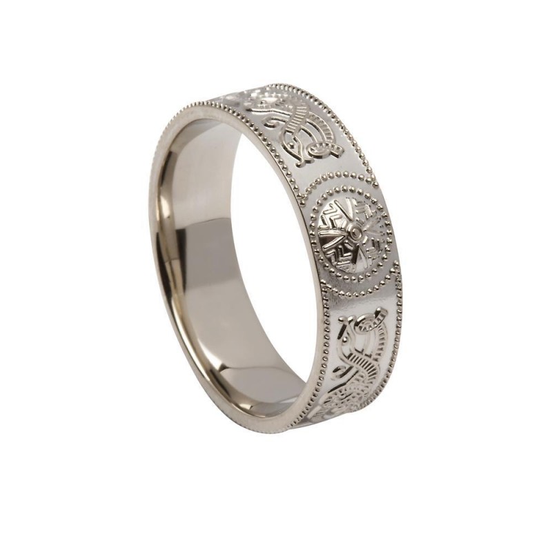 Gents Celtic Shield Warrior Wedding Ring – A Touch of Ireland